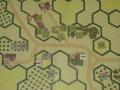 ゲーム終了時の状況。ドイツ軍はあと1個分隊の損害でサドンデスだった。