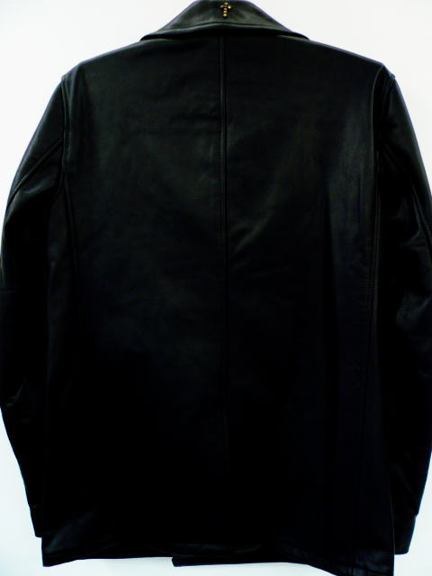 GANGSTERVILLE G.V.×GALCIA Leather PEA COAT